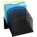 Safco Onyx Wire Mesh Desktop Organizer, Black, SAF3258BL