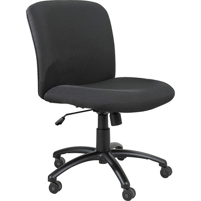 Safco Big & Tall Executive Mid-Back Chair, Black, SAF3491BL