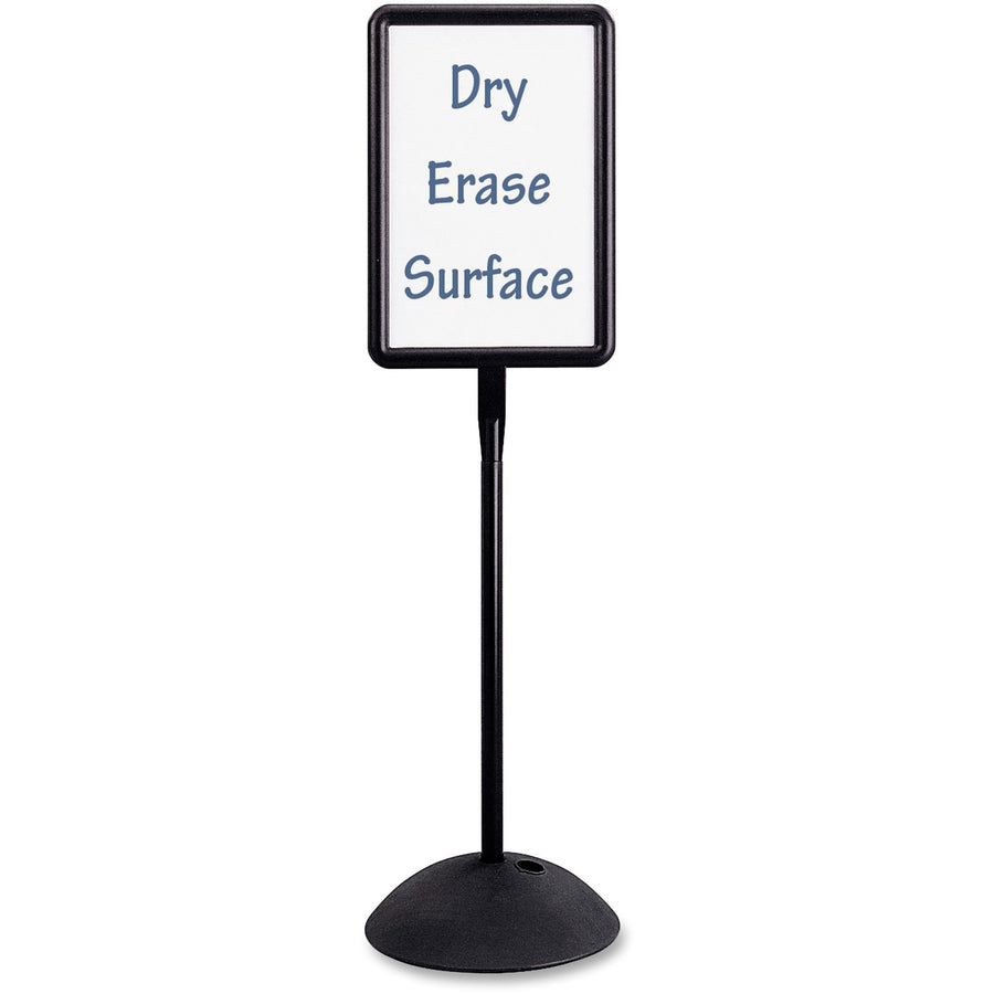 Safco Write Way Dual-sided Directional Sign, 18" x 65", Steel, Durable, SAF4117BL
