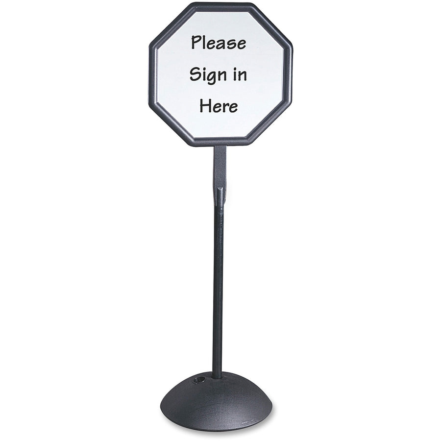 Safco Write Way Dual-sided Directional Sign, 22.5" x 65", Steel, Durable, SAF4118BL