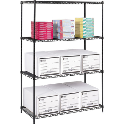 Safco Wire Shelving, Black, SAF5294BL