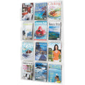 Safco 12 Pocket Magazine Display, Clear, SAF5602CL