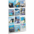 Safco 12 Pocket Magazine Display, Clear, SAF5602CL