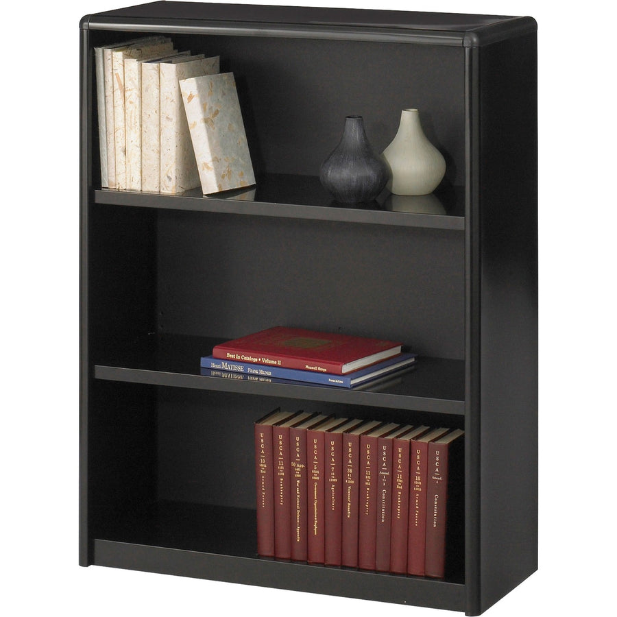 Safco ValueMate Bookcase, 31.8" x 41", Black, Plastic, SAF7171BL