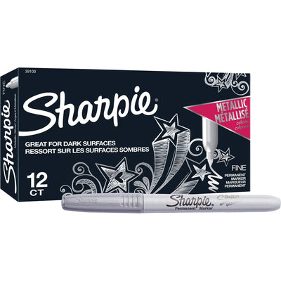 Newell Sharpie Metallic Permanent Markers, 1 Dozen, SAN39100
