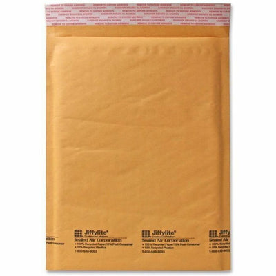 Sealed Air JiffyLite Cellular Cushioned Mailers, Kraft, 100 / Carton — view 1