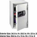 Master Lock Sentry Safe 3 Cubic Foot Fire Safe, Light Gray, SENS6770