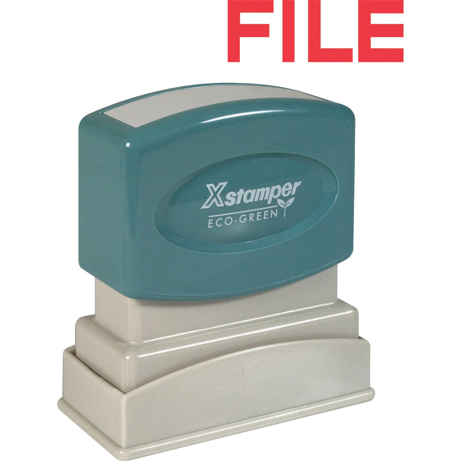 Xstamper FILE Title Stamp, Retractable Frame, XST1051