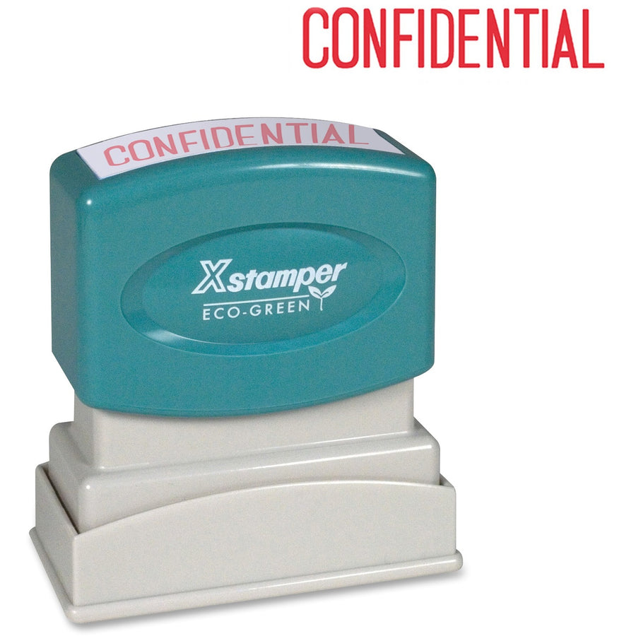 Xstamper CONFIDENTIAL Title Stamp, Retractable Frame, XST1130