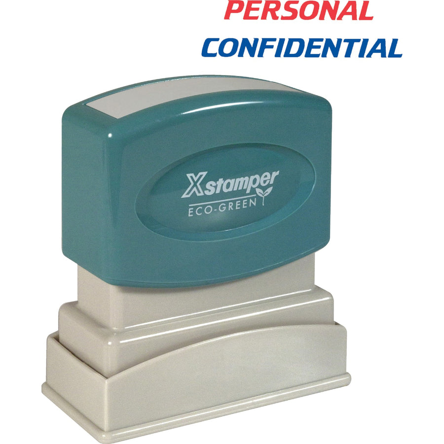 Xstamper PERSONAL CONFIDENTIAL Stamp, Polymer, Retractable Frame, XST2029