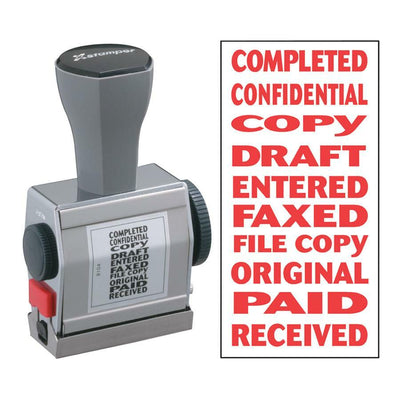 Shachihata Xstamper 10-In-1 Phrase Stamp, XST81041