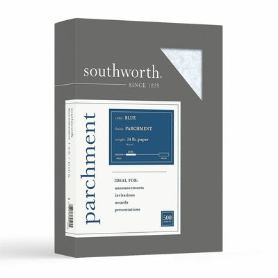 Neenah Paper Southworth Parchment Specialty Paper - Blue, 8 1/2" x 11", 1 Box — view 1