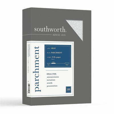 Neenah Paper Southworth Parchment Specialty Paper - Gray, 8 1/2" x 11", 1 Box — view 1