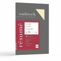 Neenah Paper Southworth 100% Cotton Resume Paper, Ivory, 8 1/2" x 11", 1 Box, SOUR14ICF