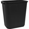 Sparco Rectangular Wastebasket, Black, 7 gal, SPR02160