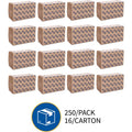 Genuine Joe Paper Towel Multi fold 250 sheets Natural, 16 / Carton, GJO21040
