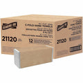 Genuine Joe Paper Towel C-fold 200 sheets White, 12 / Carton, GJO21120