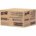 Genuine Joe Paper Towel C-fold 200 sheets White, 12 / Carton, GJO21120
