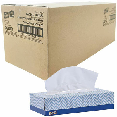 Genuine Joe Facial Tissue, White, 30 / Carton, GJO26100