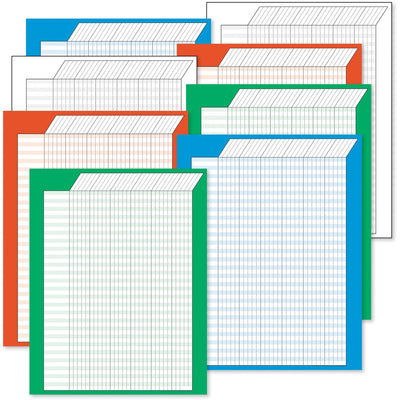 Trend Vertical Variety Incentive Charts, Yellow, 8 / Pack, TEPT73901