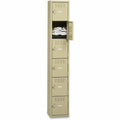 Tennsco 6-Tier No Legs Steel Box Lockers, Sand, TNNBS6121812ASD