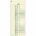 TOPS 2-Sided Weekly Time Cards, Manila, 3.37" Width x 8.25" Length, 500 / Box, TOP1260