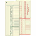 TOPS 2-Sided Weekly Time Cards, Manila, 3.37" Width x 8.25" Length, 500 / Box, TOP1260