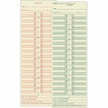 TOPS Semi-Monthly Time Cards, Yellow, 3.50" Width x 10.50" Length, 500 / Box, TOP1276