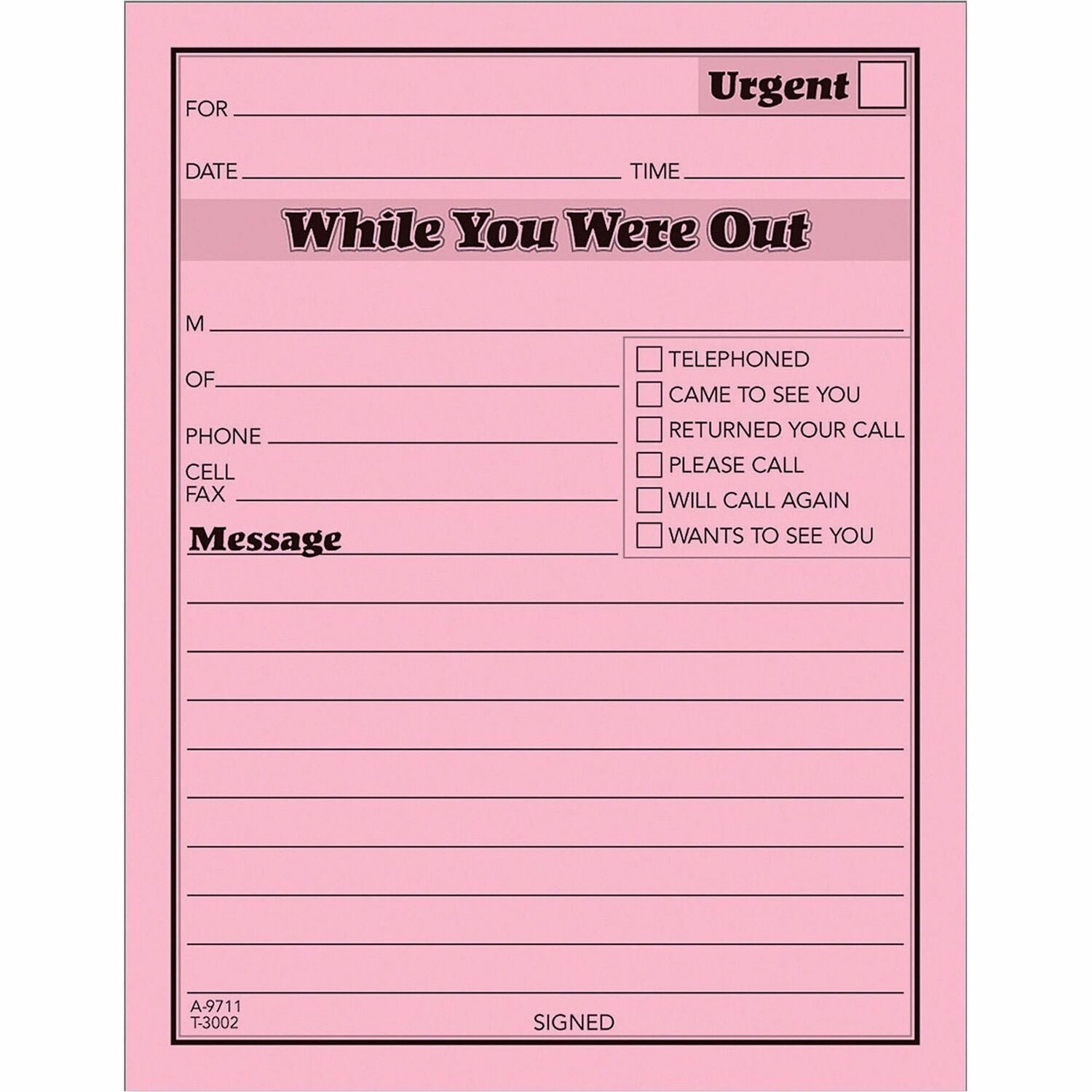 TOPS While You Were Out Message Pads, 1 Dozen