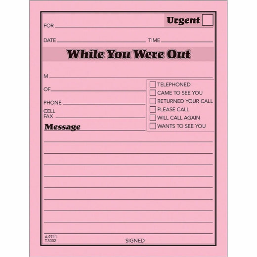 TOPS While You Were Out Message Pads, 1 Dozen