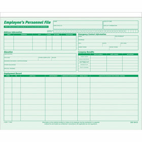 TOPS Record Jacket, Green, 9 1/2" Width x 11 3/4" Length, 20 / Pack, TOP3287