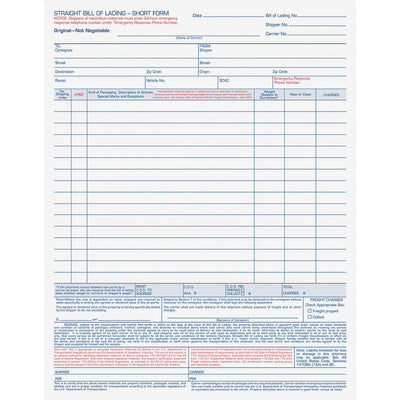 TOPS Bill-of-Lading Snap off 4-part Form Sets, 11.44" Width x 8.50" Length, 1 Pack, TOP3847