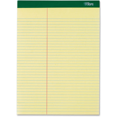 TOPS Letr-Trim Perforated Law-ruled Writing Pad, 8 1/2" x 11 3/4", 6 / Pack, TOP63396