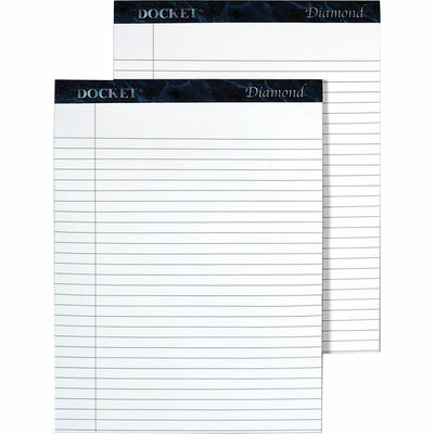 TOPS Docket Diamond Notepads, 8 1/2" x 11 3/4", 2 / Pack, TOP63975