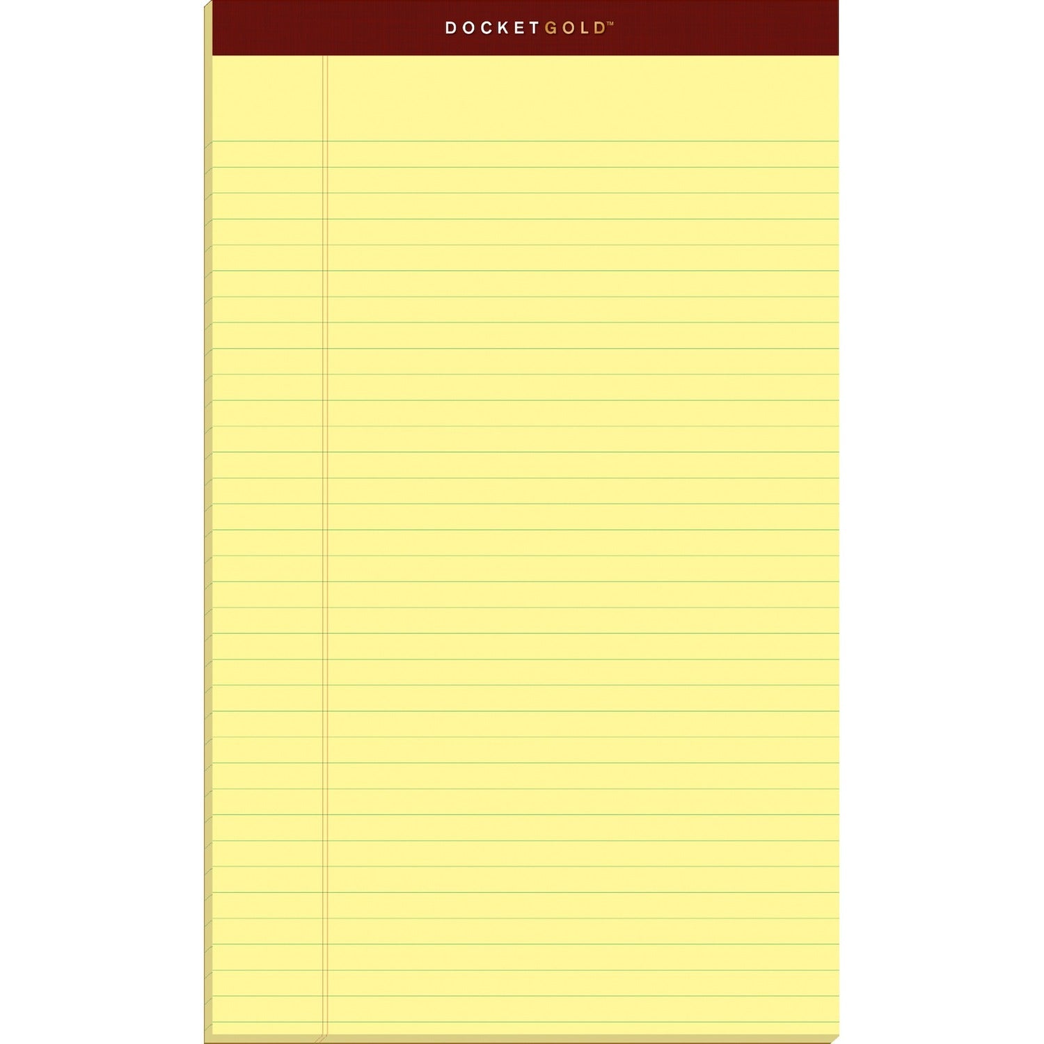 TOPS Docket Gold Legal Pads - Legal, 1 Pack