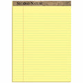 TOPS Second Nature Ruled Canary Writing Pads, 8 1/2" x 11 3/4", 1 Dozen, TOP74890