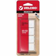 VELCRO® Sticky Back 7/8in Squares White 12 ct, 1 Pack