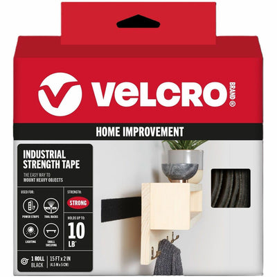 Velcro 90197 Heavy Duty Industrial Strength, Black, 1 Roll, VEK90197