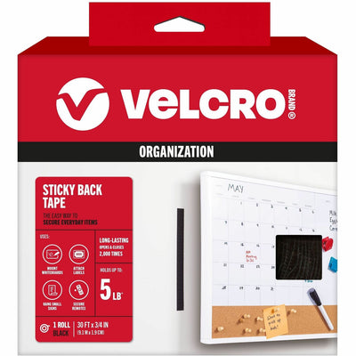 Velcro Sticky Back 30ft x 3/4in Roll Black, 1 Roll — view 1