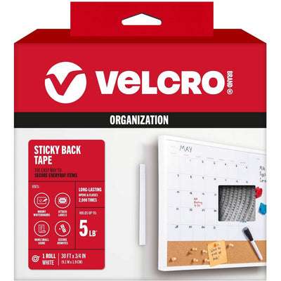 Velcro Sticky Back 30ft x 3/4in Roll White, 1 Roll — view 1