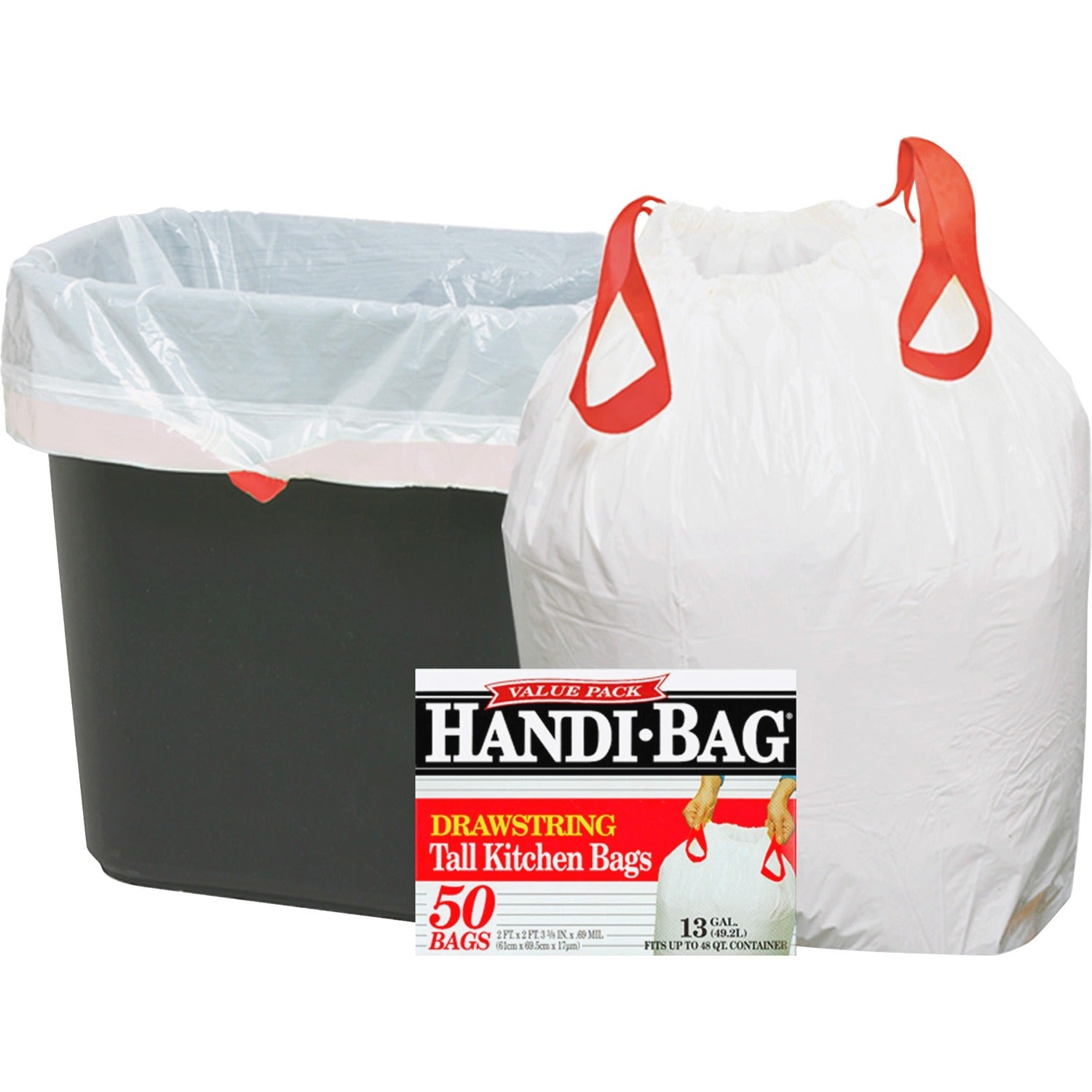 Berry Handi-Bag Drawstring Tall Kitchen Bags, 1 Box