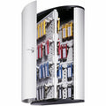 Durable Office 72-Key Brushed Aluminum Key Cabinet, Silver, DBL195523