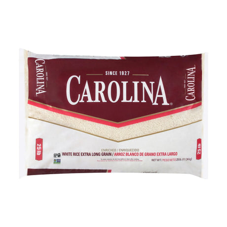 Carolina Long Grain Enriched Rice (25 lbs) | Versatile Pantry Staple for Meals Carolina
