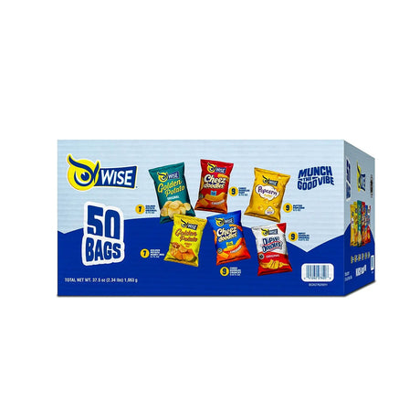 Wise Grab & Snack Variety Pack (50-Pack) | On-the-Go Crisp Snacks Wise