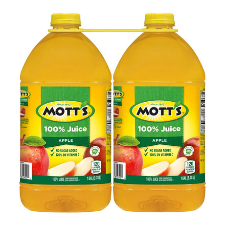 Mott's 100% Apple Juice (2-Pack, 1 gal Each) | Pure Juice with No Sugar Added Mott's