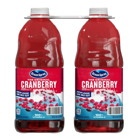 Ocean Spray Cranberry Cocktail (2-Pack, 96 fl oz Each) | Tart & Refreshing Everyday Blend Ocean Spray