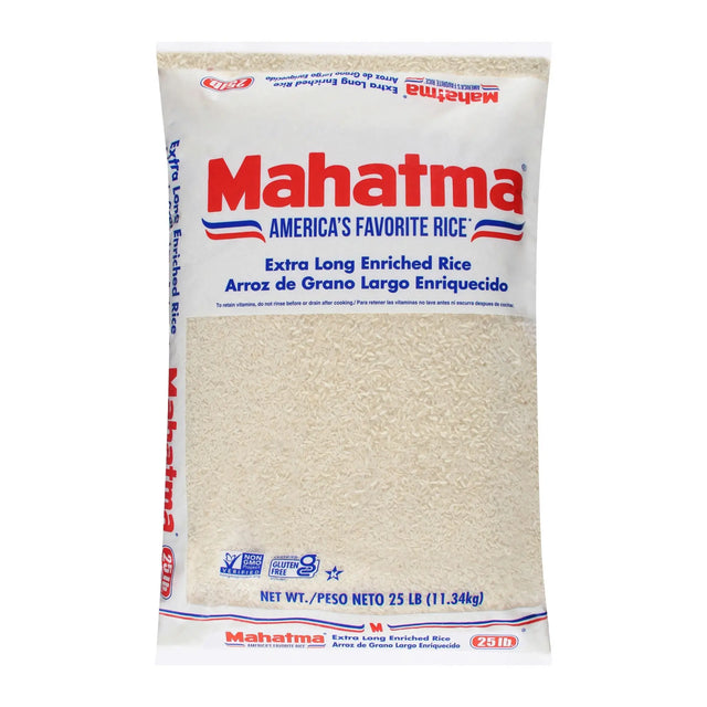 Mahatma Long Grain Enriched Rice (25 lbs) | Fluffy, Versatile Grain for Any Dish Mahatma