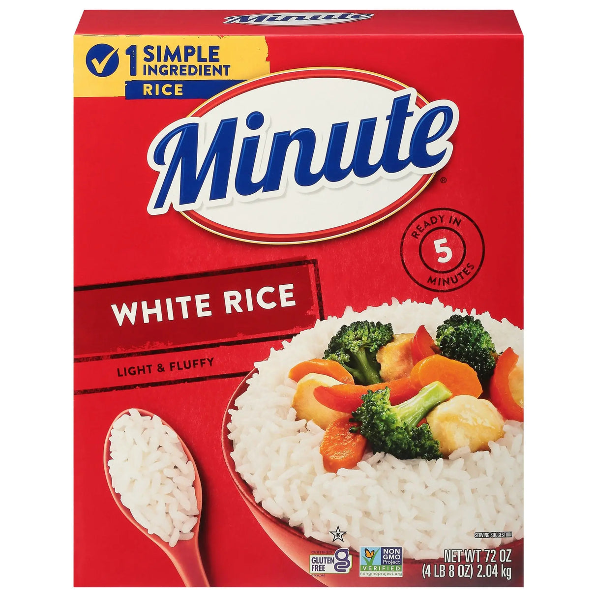 Minute Instant White Rice (72 oz) | Quick, Gluten-Free Pantry Essential Minute