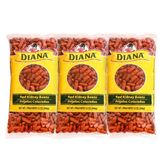 Diana Dry Red Kidney Beans (6-Pack, 12 oz Each) | Premium Protein Pantry Staple Diana