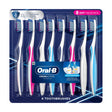 Oral-B Cross Action Manual Toothbrushes (8-Pack) | CrissCross Bristles Clean Deep Between Teeth Oral-B